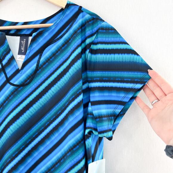 NEW Swimsuits for All Longer Length Swim Tunic Top Size 22 Modest Swimsuits - Picture 3 of 9